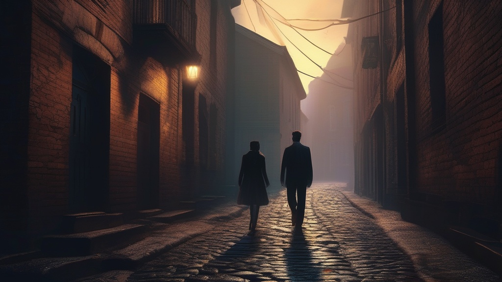 Being chased by a shadowy figure