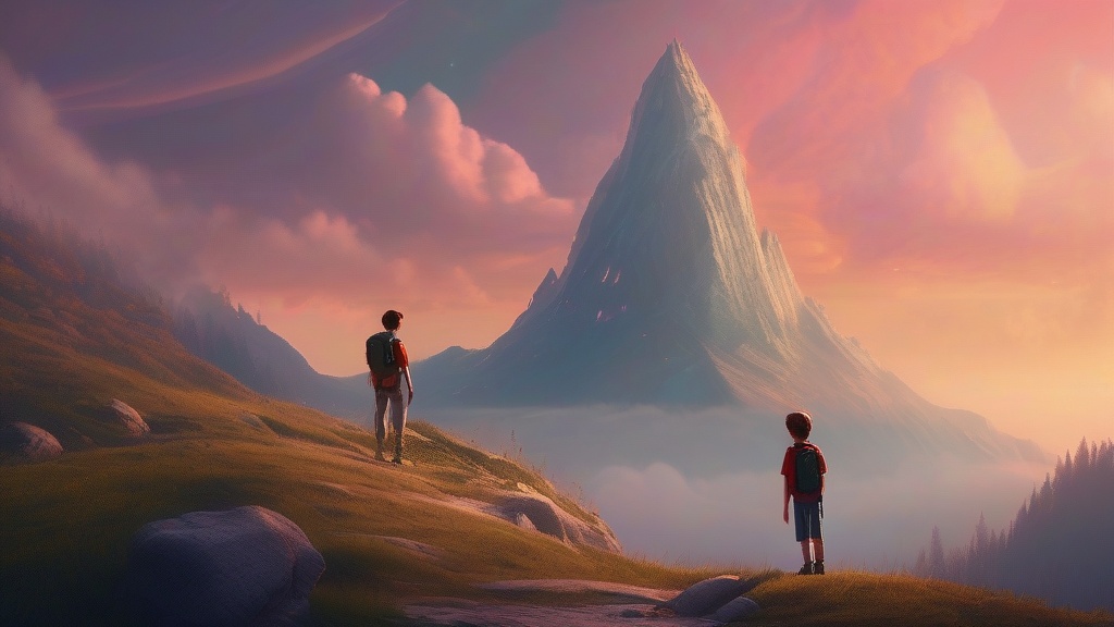 Hiking a mountain with a childhood mentor