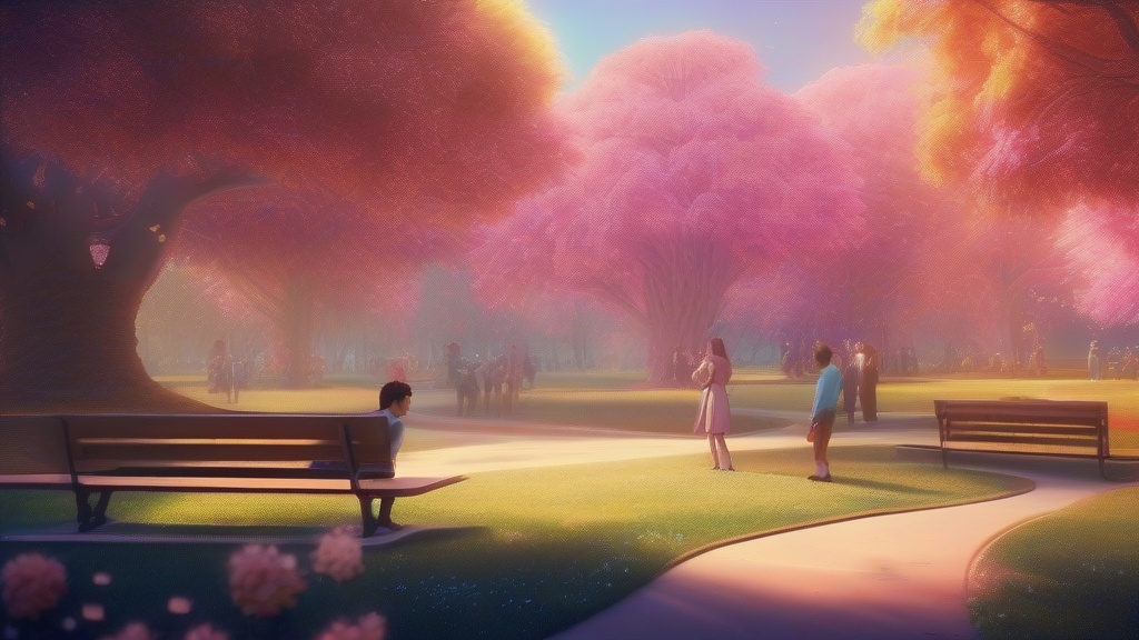 Dream example: Meeting dream characters knowingly - Atmospheric dream scene illustration for "Meeting dream characters knowingly". Theme: You find yours