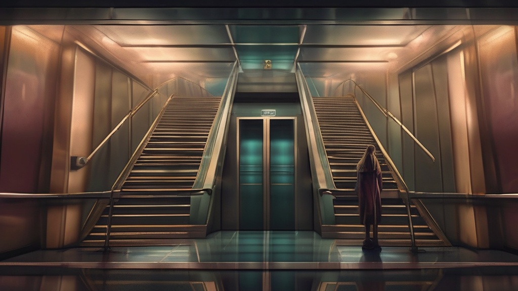 Stuck in an elevator